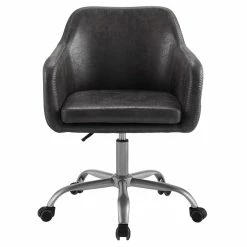 Best reviews of 🎁 Linon Colton Metal Upholstered Office Chair In Charcoal 🥰 -Deals Writing Desks Store 2116725 1 L