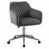 Flash Sale ⌛ Riverbay Furniture Upholstered Quilted Office Chair In Gray 🌟 2 Flash Sale ⌛ Riverbay Furniture Upholstered Quilted Office Chair In Gray 🌟 -Deals Writing Desks Store 2118697 L