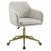 Discount 🌟 Riverbay Furniture Upholstered Quilted Office Chair In Off White 💯 2 Discount 🌟 Riverbay Furniture Upholstered Quilted Office Chair In Off White 💯 -Deals Writing Desks Store 2118698 L