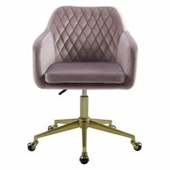 New 🥰 Riverbay Furniture Upholstered Quilted Office Chair In Pink ⭐ 14 New 🥰 Riverbay Furniture Upholstered Quilted Office Chair In Pink ⭐ -Deals Writing Desks Store 2118699 1 L