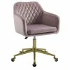 New 🥰 Riverbay Furniture Upholstered Quilted Office Chair In Pink ⭐ 2 New 🥰 Riverbay Furniture Upholstered Quilted Office Chair In Pink ⭐ -Deals Writing Desks Store 2118699 L