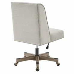 Best reviews of 💯 Riverbay Furniture Upholstered Swivel Office Chair In Natural Linen 👏 -Deals Writing Desks Store 2118825 2 L