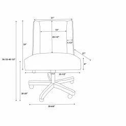 Discount ✨ Riverbay Furniture Upholstered Swivel Office Chair In Cream Sherpa 🎁 21 Discount ✨ Riverbay Furniture Upholstered Swivel Office Chair In Cream Sherpa 🎁 -Deals Writing Desks Store 2118826 9 L