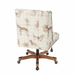 Top 10 🛒 Riverbay Furniture 🐶 Dog Wood Upholstered Office Chair In Beige 😀 -Deals Writing Desks Store 2118829 3 L
