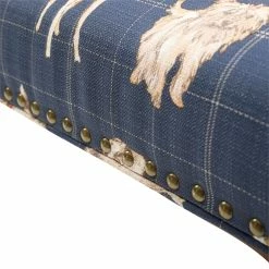 Flash Sale 🎁 Riverbay Furniture 🐕 Dog Wood Upholstered Office Chair In Blue 💯 -Deals Writing Desks Store 2118830 7 L