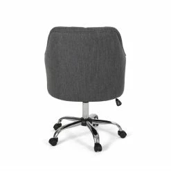 Outlet 😀 Noble House Barbour Tufted Home Office Swivel Chair In Charcoal 💯 18 Outlet 😀 Noble House Barbour Tufted Home Office Swivel Chair In Charcoal 💯 -Deals Writing Desks Store 2119851 7 L