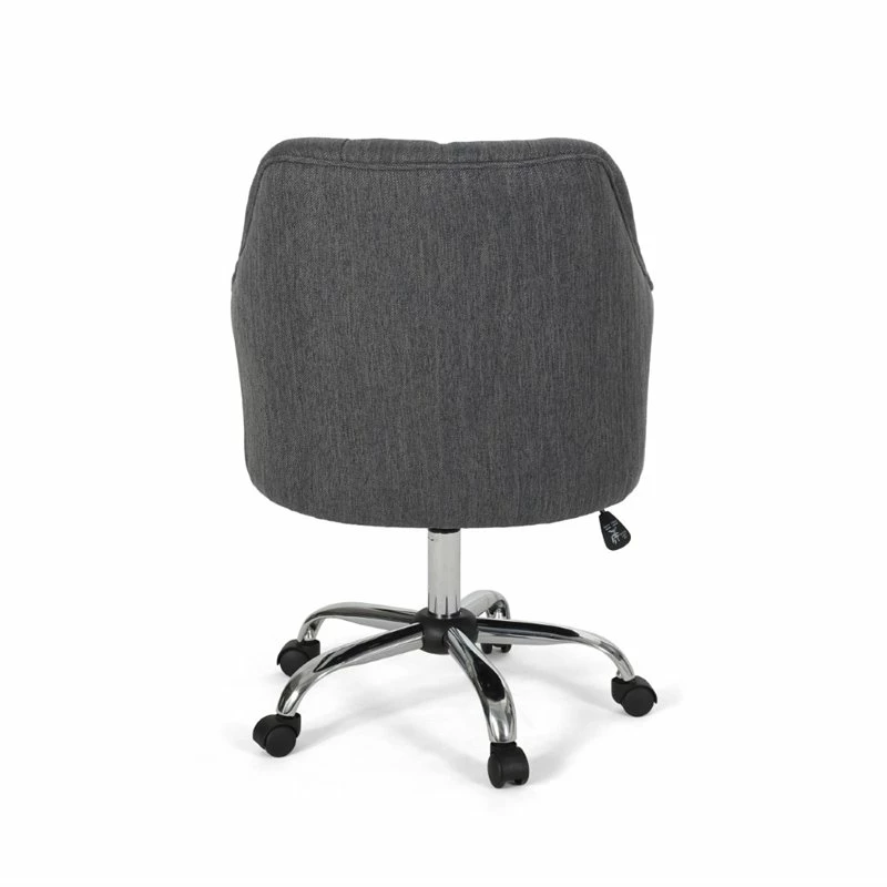 Outlet 😀 Noble House Barbour Tufted Home Office Swivel Chair In Charcoal 💯 10 Outlet 😀 Noble House Barbour Tufted Home Office Swivel Chair In Charcoal 💯 - Image 8