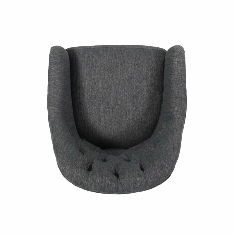 Outlet 😀 Noble House Barbour Tufted Home Office Swivel Chair In Charcoal 💯 11 Outlet 😀 Noble House Barbour Tufted Home Office Swivel Chair In Charcoal 💯 - Image 9