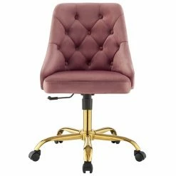 Coupon 👏 Modway Distinct Performance Velvet Tufted Office Swivel Chair In Gold And Rose ⌛ 13 Coupon 👏 Modway Distinct Performance Velvet Tufted Office Swivel Chair In Gold And Rose ⌛ -Deals Writing Desks Store 2127312 2 L