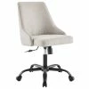 Flash Sale 👏 Modway Designate Fabric Upholstered Office Swivel Chair In Black And Beige 🛒 -Deals Writing Desks Store 2127331 L