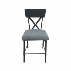 New 🎁 ACME Furniture ACME Brantley Wooden Armless Office Chair In Antique Oak And Sandy Gray 🧨 -Deals Writing Desks Store 2127977 2 L