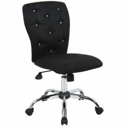 Best reviews of 🧨 Boss Office Products Boss Office Tiffany Faux Leather Tufted Office Swivel Chair In Black ✔️