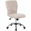 Outlet ⌛ Boss Office Products Boss Office Tiffany Faux Fur Office Swivel Chair In Cream 🛒 -Deals Writing Desks Store 2129817 L