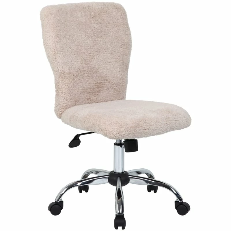 Outlet ⌛ Boss Office Products Boss Office Tiffany Faux Fur Office Swivel Chair In Cream 🛒 3 Outlet ⌛ Boss Office Products Boss Office Tiffany Faux Fur Office Swivel Chair In Cream 🛒