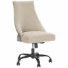 Best Pirce 🛒 Bowery Hill Adjustable Swivel Office Chair In Linen 🛒 -Deals Writing Desks Store 2135297 L