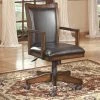 Best Pirce 😍 Bowery Hill Swivel Chair In Brown ✔️ -Deals Writing Desks Store 2135383 L