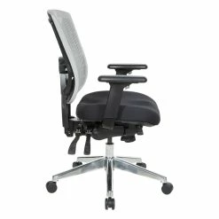 Buy 🤩 Office Star Contoured Gray Plastic Back Manager's Chair 🎁 -Deals Writing Desks Store 2154569 2 L