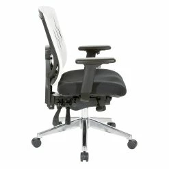 Best Sale 😍 Office Star Contoured White Plastic Back Manager's Chair 🥰 -Deals Writing Desks Store 2154570 2 L