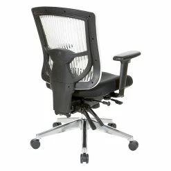 Best Sale 😍 Office Star Contoured White Plastic Back Manager's Chair 🥰 -Deals Writing Desks Store 2154570 4 L