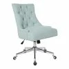 Cheap 👍 OSP Home Furnishings Amelia Office Chair In Mint Blue Fabric With Chrome Base 🌟 -Deals Writing Desks Store 2155724 L