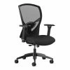 New 🔥 Bowery Hill 22.5" Modern Metal And Fabric Mesh High-Back Task Chair In Black 🔔 -Deals Writing Desks Store 2155731 L