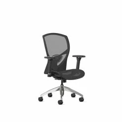 Best reviews of 👏 Bowery Hill 22" Modern Metal And Fabric Mesh High-Back Executive Chair In Black 🎉 -Deals Writing Desks Store 2155737 1 L
