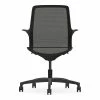 Promo 🛒 Bowery Hill 20" Modern Metal And Fabric All Mesh Task Chair In Black ⭐ -Deals Writing Desks Store 2155768 L