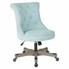 Wholesale 🔥 OSP Home Furnishings Hannah Tufted Office Chair In Mint Blue Fabric With Grey Wood Base 👏 -Deals Writing Desks Store 2157952 L