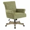 New ✔️ OSP Home Furnishings Megan Office Chair In Olive Green Fabric With Grey Wash Wood 🛒 -Deals Writing Desks Store 2158440 L