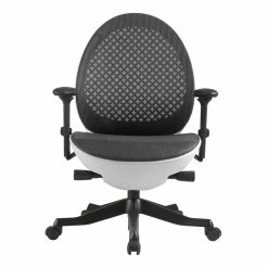 Cheapest 😉 Techni Mobili Deco LUX Executive Office Chair - White 👏 -Deals Writing Desks Store 2159169 1 L