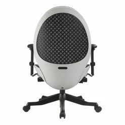 Cheapest 😉 Techni Mobili Deco LUX Executive Office Chair - White 👏 -Deals Writing Desks Store 2159169 3 L