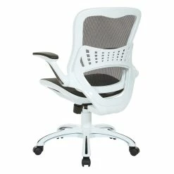 Budget ✔️ OSP Home Furnishings Riley Office Chair With Black Mesh Fabric 🌟 -Deals Writing Desks Store 2163488 5 L