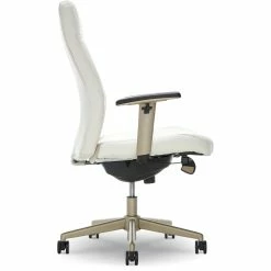 Flash Sale ⌛ La-Z-Boy Office La-Z-Boy Baylor Modern Executive Office Chair White Bonded Leather ⌛ -Deals Writing Desks Store 2169894 25 L
