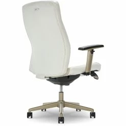 Flash Sale ⌛ La-Z-Boy Office La-Z-Boy Baylor Modern Executive Office Chair White Bonded Leather ⌛ -Deals Writing Desks Store 2169894 26 L
