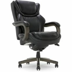 Promo ✨ La-Z-Boy Office La-Z-Boy Harnett Big & Tall Executive Chair Black Bonded Leather ✔️ -Deals Writing Desks Store 2169898 24 L