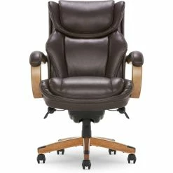 Cheapest 🎉 La-Z-Boy Office La-Z-Boy Harnett Big & Tall Executive Chair Coffee Brown Bonded Leather 🔥 -Deals Writing Desks Store 2169899 23 L