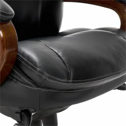 Outlet ❤️ La-Z-Boy Office La-Z-Boy Big And Tall Trafford Executive Office Chair Black Bonded Leather 🤩 -Deals Writing Desks Store 2169900 21 L
