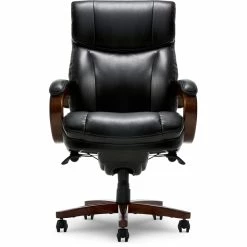 Outlet ❤️ La-Z-Boy Office La-Z-Boy Big And Tall Trafford Executive Office Chair Black Bonded Leather 🤩 -Deals Writing Desks Store 2169900 24 L
