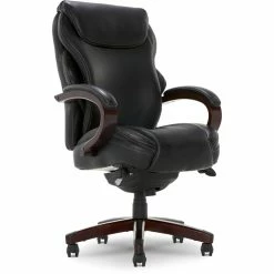 Top 10 ⌛ La-Z-Boy Office La-Z-Boy Hyland Modern Metal Executive Office Chair Black Bonded Leather 🛒 -Deals Writing Desks Store 2169903 18 L