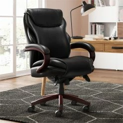 Top 10 ⌛ La-Z-Boy Office La-Z-Boy Hyland Modern Metal Executive Office Chair Black Bonded Leather 🛒 -Deals Writing Desks Store 2169903 9 L