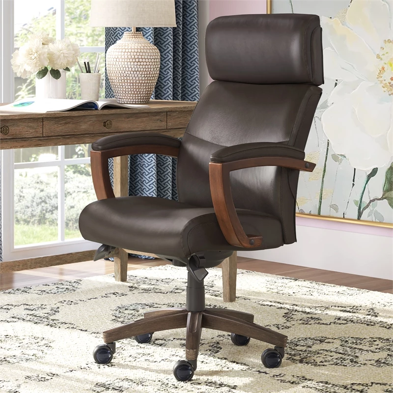Best deal 🎁 La-Z-Boy Office La-Z-Boy Modern Greyson Executive Office Chair Brown ✨ 4 Best deal 🎁 La-Z-Boy Office La-Z-Boy Modern Greyson Executive Office Chair Brown ✨ - Image 2