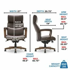 Best deal 🎁 La-Z-Boy Office La-Z-Boy Modern Greyson Executive Office Chair Brown ✨ 19 Best deal 🎁 La-Z-Boy Office La-Z-Boy Modern Greyson Executive Office Chair Brown ✨ -Deals Writing Desks Store 2169905 16 L