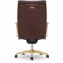 New 🛒 La-Z-Boy Office La-Z-Boy Modern Melrose Executive Office Chair Brown Bonded Leather 🔔 -Deals Writing Desks Store 2169907 26 L