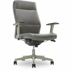 Wholesale ⌛ La-Z-Boy Office La-Z-Boy Baylor Modern Executive Office Chair Grey Bonded Leather 👍 -Deals Writing Desks Store 2170134 24 L