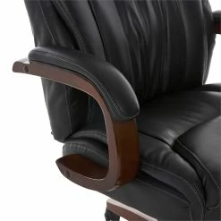 Coupon 💯 La-Z-Boy Office La-Z-Boy Big And Tall Edmonton Executive Office Chair In Black Bonded Leather ❤️ -Deals Writing Desks Store 2170135 43 L