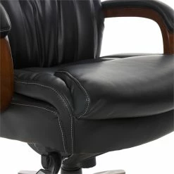 Coupon 💯 La-Z-Boy Office La-Z-Boy Big And Tall Edmonton Executive Office Chair In Black Bonded Leather ❤️ -Deals Writing Desks Store 2170135 45 L