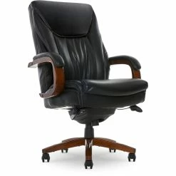 Coupon 💯 La-Z-Boy Office La-Z-Boy Big And Tall Edmonton Executive Office Chair In Black Bonded Leather ❤️ -Deals Writing Desks Store 2170135 49 L