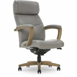 Promo 🥰 La-Z-Boy Office La-Z-Boy Modern Greyson Executive Office Chair Grey 😀 -Deals Writing Desks Store 2170136 24 L