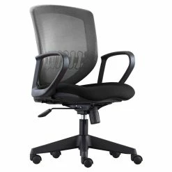 Budget 🥰 Unique Furniture Denver Contemporary Task Chair F418 In Black Mesh 💯