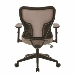 New ✔️ Office Star Deluxe 2 To 1 Mechanical Chair In Latte Fabric With Adjustable Arms 💯 -Deals Writing Desks Store 2195127 2 L